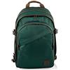 Invicta Zaino ROUND LUX, Verde, Doppio Scomparto, Tasca porta laptop, Per ragazzi, Ragazze e adulti, Scuola, Tempo libero e viaggi