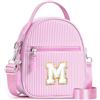 YOOLIFE Borsa regalo per bambine da 3 4 5 6 7 8 9 10 11 12 anni - Borsa a tracolla per bambini con lettere, regalo di compleanno per adolescenti, sorelle, nipote, Colore: rosa., M