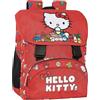 Franco Cosimo Panini HELLO KITTY - Zaino Scuola Elementare Ufficiale Hello Kitty, Chiusura a Patta, 2 Scomparti Centrali, Tasca Frontale, Spallacci Regolabili e Imbottiti, Retro e Fondo Termoformati, 26x37hx22 cm