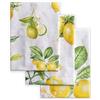 Maison d' Hermine Asciugamani da cucina 100% cotone, 50 cm x 70 cm, strofinacci da cucina pasquali per pulizia, cena, buffet feste e matrimoni, Limoncello - Primavera/Estate (set di 3)