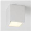 maolo Faretto da Esterno LED GU10 IP54 Impermeabile | Applique da Soffitto per Terrazze Ingressi Porticati | Design Moderno in Alluminio Ø90x94mm | Lampadina Non Inclusa (Bianco, Cubo)