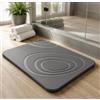 Generico Tappeto Bagno in Diatomite Antiscivolo 45x35 cm - Tappetino Assorbente in Pietra a Asciugatura Rapida, Antimuffa per Doccia, Vasca e Cucina