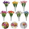 Azonelife Fiori Finti per Interni Esterni, 14 Pezzi Fiori Artificiali Finti Piante, Artificiale Arbusti Ramo, Fiori Artificiali per Esterni per Balcone Giardino Cortile Matrimonio Fattoria Decorazione