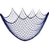 Fangoo Rete da pesca Decorazione da parete Rete da pesca a tema da spiaggia Appeso a parete per la parete della festa Decorazione domestica di nozze Decorazione fotografica, 150 cm × 200 cm(A-Blu)