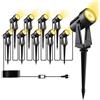 Pogestrand Faretto Led da Esterno 27V Con Adattatore,32M 10 Pezzi Faretti