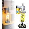Generic Lampada da scrivania a LED con ammortizzatore 3D, luce notturna a LED in stile industriale, pressione dell'aria regolabile e LED a molla morbida e luminosa, per sala giochi, garage e amanti delle auto