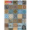 casa Pura Tappeto passatoia Bonita Patchwork Modello in Stile Vintage - Tappeto Moderno per corridoio, Cucina, Camera da Letto a Pelo Basso corridoio, passatoia da Cucina, Lana, 80 x 150 cm
