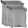 HNYQQL Confezione da 6 sacchetti sottovuoto in tessuto riutilizzabili per indumenti | Compressione Travel Essentials | sfiato manuale | Uso per bagagli, armadio e imballaggio (Grigio 6S)