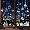 Baynetin Adesivi per Finestre di Natale, Bianche Vetrofanie Natalizie Finestre per Vetrine Removibili Stickers Natalizi Riutilizzabili, in PVC, per Natale Vetrofanie Decorazioni (10Fogli,245Pezzi)