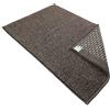 Casatessile Tappeto corsia Multiuso Cotone Antiscivolo TECLA Tappeto Bagno Assorbente, Tappeto Cucina, Scendiletto - Marrone, 55x140 cm.
