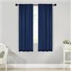 Superior Tende oscuranti, per camera da letto, cucina, soggiorno, protezione solare, termiche, confezione da 2, 66 x 160 cm, colore: blu navy