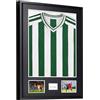 UXENI Cornice per Maglia Calcio in Alluminio Quadro Espositore con Plexiglass Infrangibile e Tappetino Cornice Maglia Rugby/Calcio per Collezione, Display Box con Kit di Montaggio