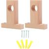 Cabilock 2 Pz Asta Romana Staffa di Staffa per Supporto In Legno Armadio A Soffitto Gancio per Supporto per Armadio Estremità In Legno per Tende