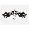FINGERINSPIRE Stencil grande per pittura con corvo di Odino, 21 x 29,7 cm, modello da disegno con corvo vichingo, riutilizzabile, temi vichinghi, stencil per dipingere su pareti, mobili in legno,