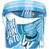 Waschhelden Secchio per il lavaggio dell'auto, 12 l, colore blu/bianco, secchio per il lavaggio dell'auto, secchio per il lavaggio dell'auto