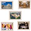 Generico 5 Calamite Legno 5x7cm Italiane Milano Souvenir Regalo Turismo Gadget Idea