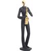 Swtgaah Scultura astratta di musica e danza, ornamenti caratteri, statua di danza di coppia, decorazione nordica, semplice per la musica e la danza dipinta a mano, sculture di danza (sassofono)