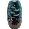 VLNET ® | Porta Incenso a Reflusso | Bruciatore in Ceramica | Effetto di Flusso fumo a cascata | Ornamento per Aromaterapia | Coni d' Incenso Naturali inclusi (Normal, cascata cinese blu/nero)