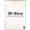 Dutch Frame Factory - Cornice 59x84 cm - Champagne - Cornice per foto in Plastica con vetro plastico Antiriflesso - Cornice portafoto 59x84 cm - Easy