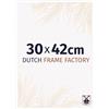 Dutch Frame Factory - Cornice 30x42 cm - Bianco Lucente - Cornice per foto in Plastica con vetro plastico Antiriflesso - Cornice portafoto 30x42 cm - Easy