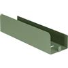 Inbagno Mensola Doccia Adesiva Verde 30 cm - Porta Shampoo In Acciaio Inox Senza Fori Da Muro - Fissaggio Turbo-Loc Salva-Piastrelle Linea Rea