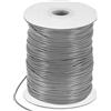 M METERXITY Cordino In Poliestere Cerato, 87 Iarde 2mm Filo Per Perline Cerato Con Bobina Per Creazione Di Gioielli/Fai Da Te/Collane/Bracciali, Filo Per Braccialetti Macramè [Grigio Medio]
