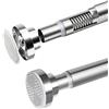KORVORIA Asta per Tenda Da Doccia Senza Fori In Acciaio Inox 70-195cm, Bastone Tenda A Pressione, Bastone Tenda Doccia, Estensibile Per Tende, Ideale per Bagno, Finestra, Guardaroba