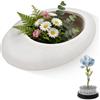 BORDEAG Ikebana, vaso in ceramica giapponese, 14,5 × 11 × 4,5 cm Ikebana in ceramica, vaso per fiori Ikebana con 4 cm, motivo rana, per decorazione della casa e ufficio, ceramica di alta qualità