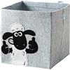 Lifeney incontra Shaun the Sheep - scatola in feltro con l'iconica pecora per riporre i giocattoli - 33 x 33 x 33 cm adatta ai classici scaffali a cubo