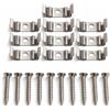PUNTO ES LIGHTING Clip di supporto T5 per tubo LED e profilo LED, confezione da 10 pezzi con viti - Morsetti metallici di montaggio per luce lineare a parete o soffitto