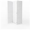 Ma Maison Separè da Interno 3 Pannelli 180X135h CM - Divisorio per Ambienti, in Plastica, Struttura in Legno, Motivo Intrecciato, Autoportante, per Soggiorno, Ufficio, Camera, Pieghevole - (Bianco)