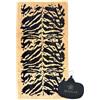 Seamar Telo Mare Masai Mara Animalier Spugna 100% Cotone Asciugamano Spiaggia - Beach Towel (Marrone)