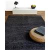 floor factory tappeto moderno Colors grigio antracite 80x150cm tappeto shaggy pelo lungo super economico