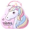 BLUECHOLON Salvadanaio in metallo a forma di unicorno, con lucchetto, design divertente, grande, per bambini e ragazze (rosa)