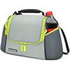 Kato Tirrinia Lunch box termico per donna e uomo, lunch box termico riutilizzabile a prova di perdite con 2 tasche con cerniera per adulti e bambini, lunch bag Cool tote per il lavoro d'ufficio