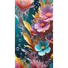 ARTGOTO Diamond Painting Quadrati Adulti Grandi Dimensioni Kit Completo,40x70cm Pittura Diamante Adulti Fiori B,Fornito con Diamond Painting Quadrato Accessori per la Decorazione