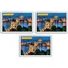 AWS Set di 3 Magneti in PVC Rigido Budapest Ungheria Souvenir Danubio Gadget calamita Fridge Magnet Magnete da frigo in plastica Dura con Immagine Fotografica Città Hungary (7,8_x_5,2_cm)