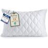 Utopia Bedding Cuscini trapuntati, Cuscini trapuntati per letto e cuscini decorativi, Cuscini per divano. (1, Bianco, 50x75 cm)