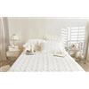 Zhiyuan Set di 2 federe trapuntate in cotone broccato con balza 48 x 74 cm, Beige
