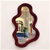 TEIPAI Specchio decorativo da parete per casa, ufficio, appartamento, specchio decorativo asimmetrico per ingresso, portico, camino, scultura artistica da parete irregolare da appendere per Natale
