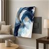 Lupia - Quadro Copri Cassaforte Tela Abstract Flower, Decorazione Moderna per Nascondere Quadri Elettrici, Contatori, Modem, Cotone con Telaio Legno, Varie Dimensioni Senza Cerniera 40x70 cm