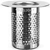 DEANKEJI Filtro Doccia Capelli, Argento Raccogli Capelli Doccia, 5,5x5cm | Acciaio Inox Filtro Scarico Doccia, Antiruggine, Maglia Fine, Facile da Pulire, per Doccia, Lavandino e Balcone