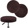 ELYSYSRL Velluto Copri Sgabello Rotondo, 2 Pezzi Fodere Coprisgabello, Lavabile Facile da Pulire Morbido e Resistente, per Sgabello da Bar Sedia da 30-45 cm ( Color : #9 , Size : Diameter: 30-35cm/12-14in )