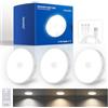Homelist Nuova aggiornata, luci super luminose, 80 lm, 1500 mAh, luce notturna ricaricabile con telecomando per cucina, parete, scale, armadio, armadio guardaroba (3 pezzi)