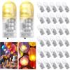 ABOHU 30 Mini Luci LED a Batteria, Confezione da 30 mini luci LED - Bianco caldo - Con interruttore per lanterne di carta, Luce a palloncino Natale, matrimonio, festa anniversario fai da te