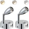 ERWEY 2 pezzi LED 12V lampada da lettura camper touch dimmerabile 3000K-6000K luminosità regolabile, lampada da letto con porta di ricarica USB A+C per barca auto camper, argento