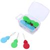 Ultnice infila aghi per cucire a mano infila 20PCS plastica trasparente con scatola per cucito progetti creativi