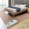 KARAT Tappeto per Letto - Set di 3 Pezzi - Moderna Cornice per Letto in Marrone - Tappeto per Camera da Letto e Soggiorno - Soffice Tappeto Geneva (L: 80 cm | L: 1 x 300 cm + 2 x 150 cm)