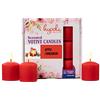 Hyoola Candele Profumate Votive - Candele Profumate Piccole Mela e Cannella - Durata Candela Votiva 12 ore - Set Candele Profumate da 9 - Made in EU
