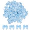 QUARKZMAN 200pz Mini Fiocco di Nastro 25mm Mini Fiocchi di Fiori in Nastro Raso per Artigianato Fai da Te Cucito Matrimonio Compleanno Festa, Blu